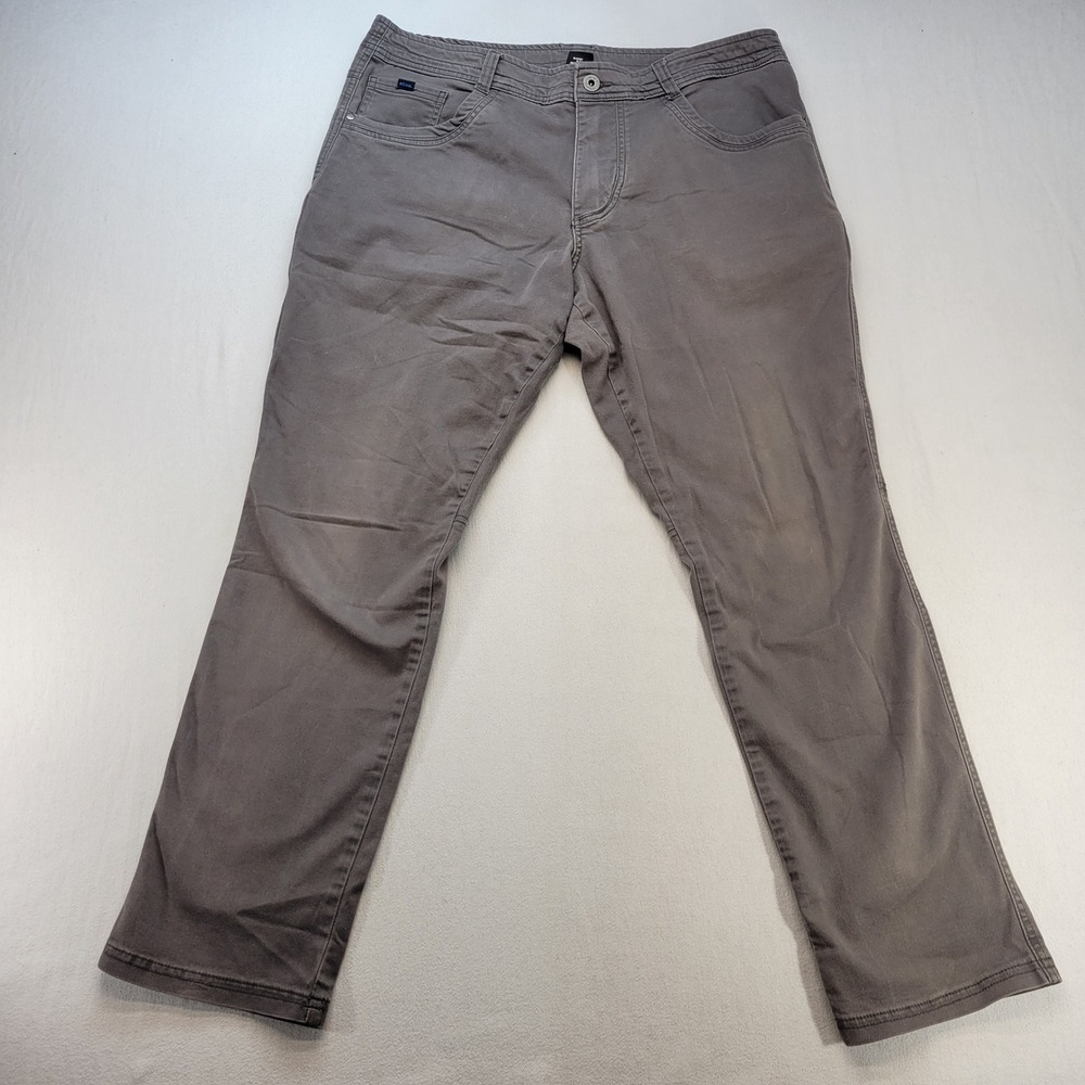 Kuhl Revolt Pants Mens 38x32 Gray Straight Leg Stretch Hiking Outdoor Utility